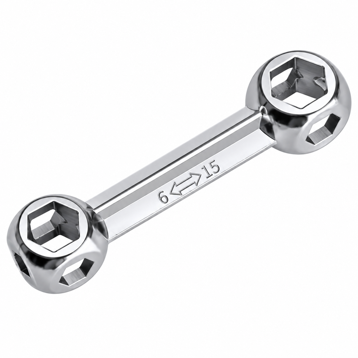 Multi-Size Rotating Socket Wrench