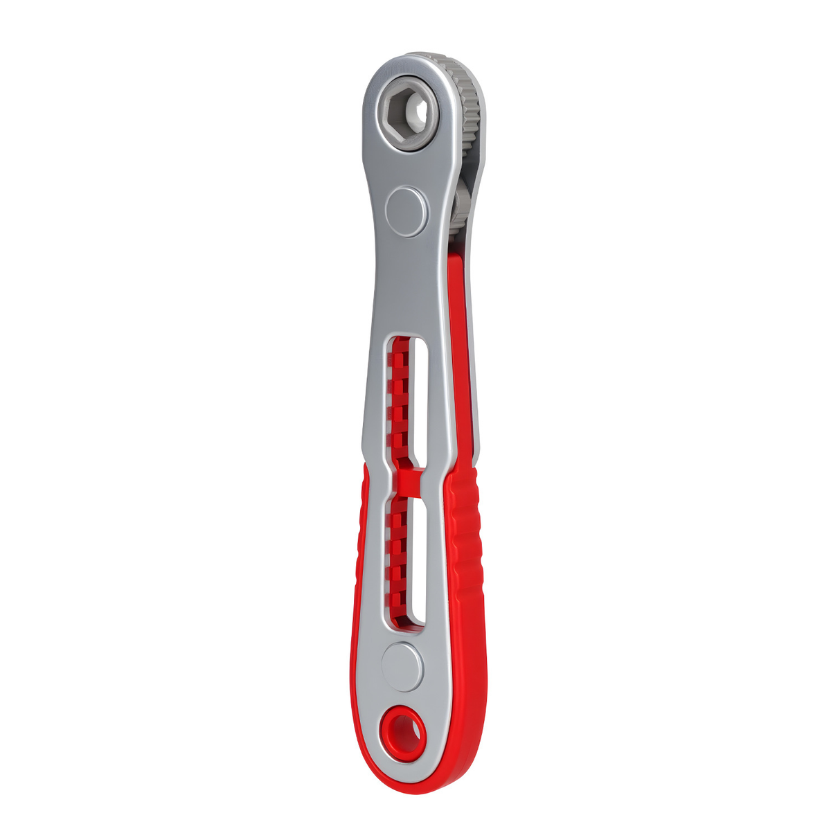 Compact Ratchet Wrench white background view